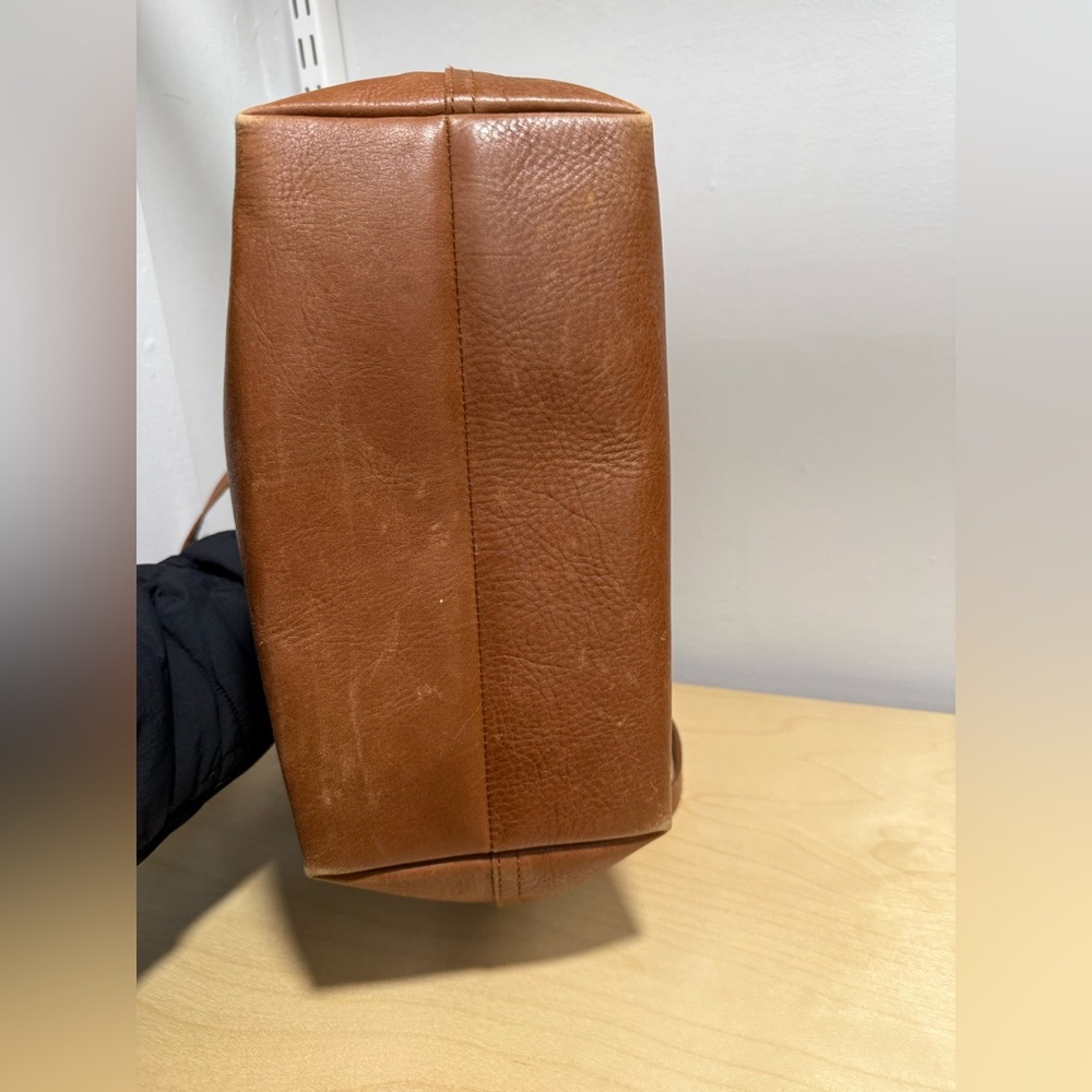Madewell Zip-Top Medium Transport Leather Tote, Brown - Picture 4 of 6